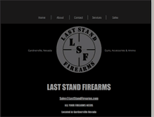 Tablet Screenshot of laststandfirearms.com